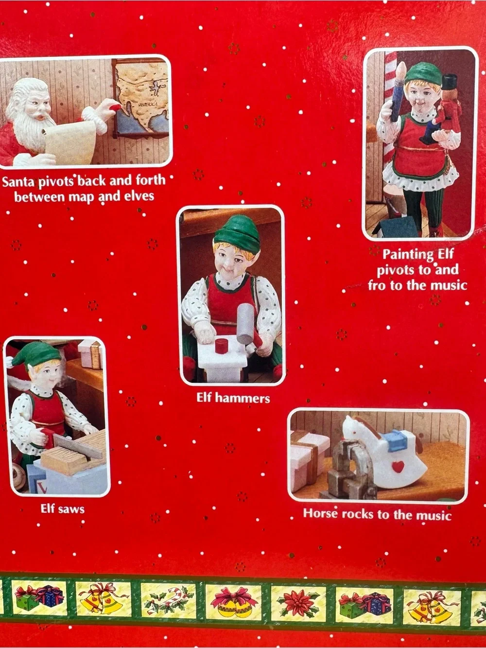 Vintage 1992 Animated Musical Santa's Workshop
